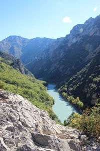 Scenic view of mountains