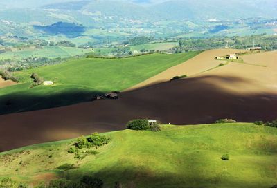 High angle view of landscape