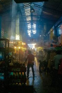 Reflection of building in water