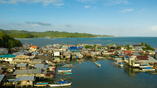 Fishing village in the philippines. mindanao