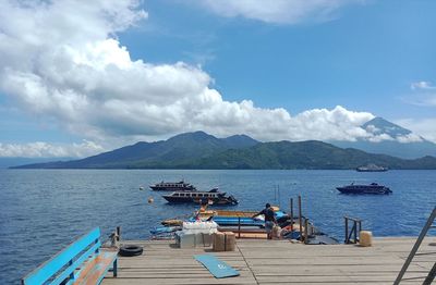 This is a fast boat port, the location is in the city of ternatte, north maluku, indonesia.