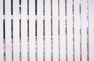 Full frame shot of fence on wall