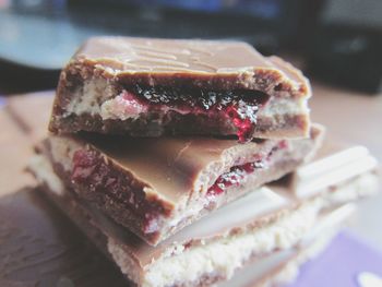 Close-up of cake on plate