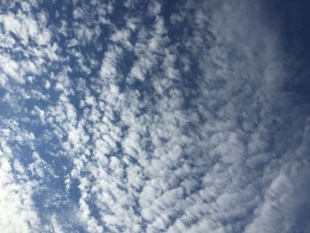 Low angle view of cloudy sky