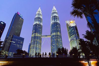 Low angle view of skyscrapers