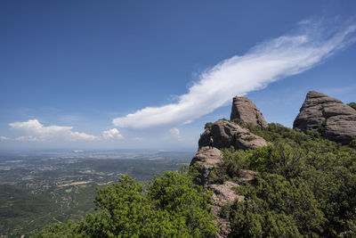 Scenic view of mountain against sky