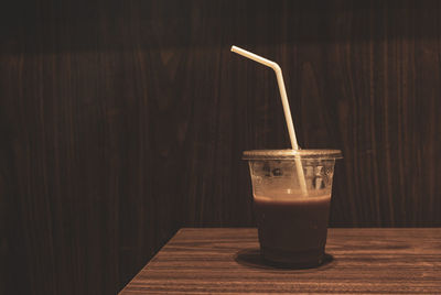 Close-up of coffee on table