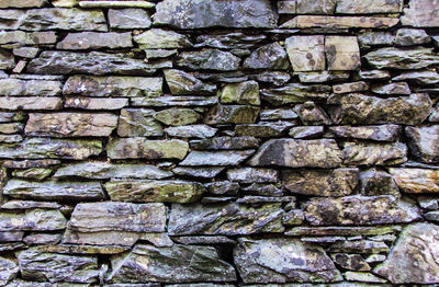 Full frame shot of stone wall