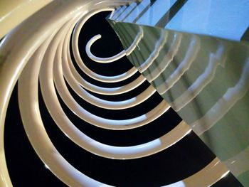 Close-up of spiral staircase