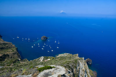 People swimming in sea