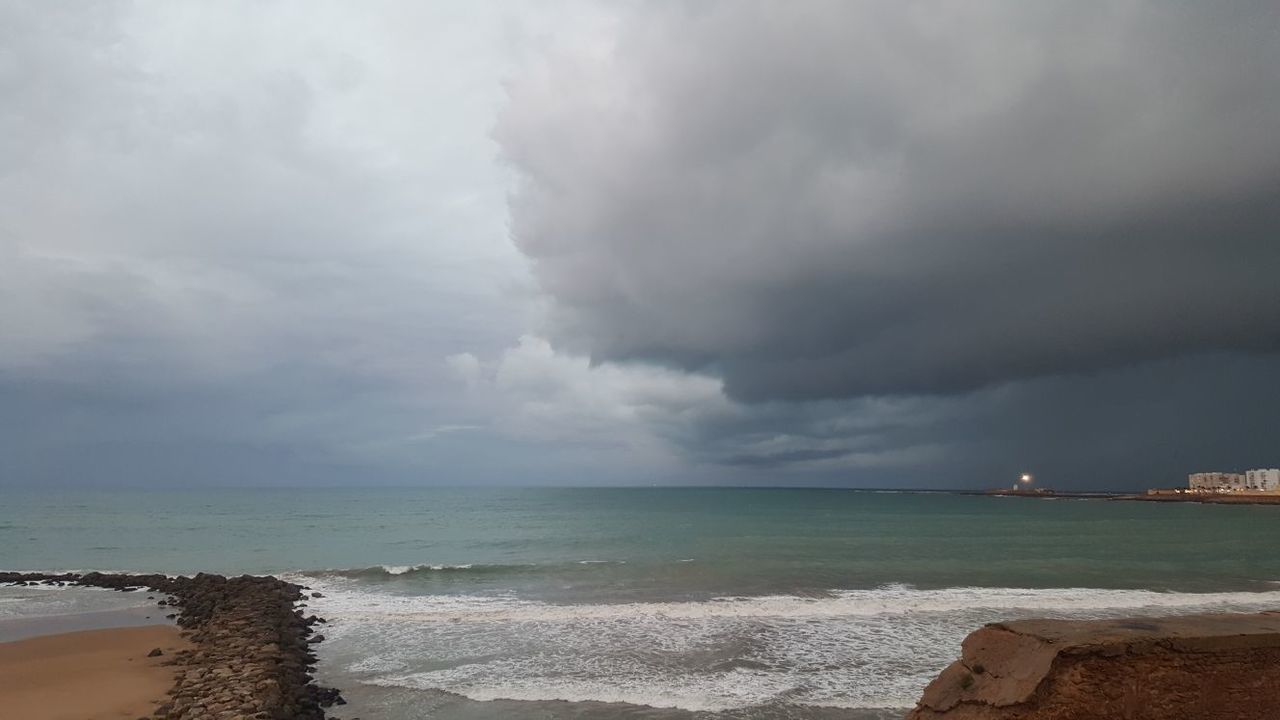 sea, water, beauty in nature, nature, sky, beach, scenics, horizon over water, cloud - sky, tranquility, storm cloud, outdoors, no people, sand, day, wave, power in nature, thunderstorm