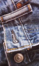 Close-up of jeans