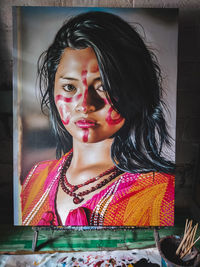 Portrait of a beautiful young woman