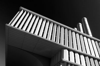 Low angle view of modern building against sky