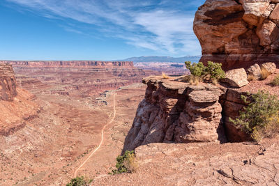 Canyon view in the utah desert at canyonlands.