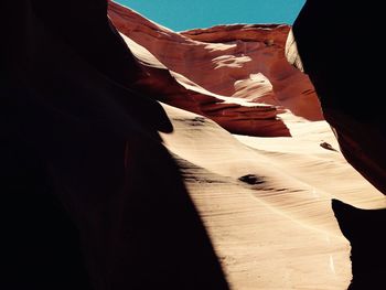 View of lower antilope canyon in arizona