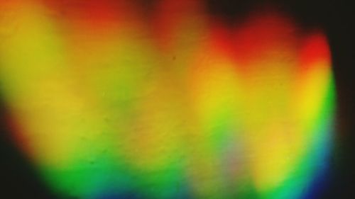 Defocused image of rainbow