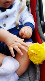 Close-up of baby hands