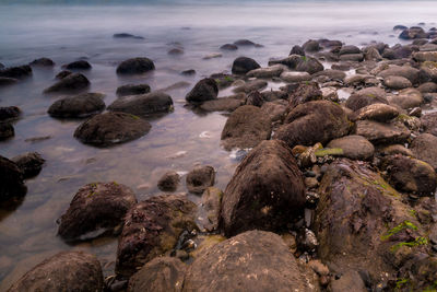 Rocks on sea shore