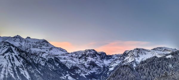 Poetic sunrise over the mountains