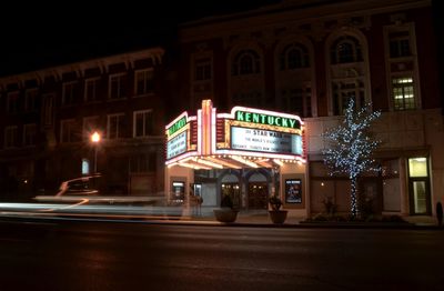 City street at night