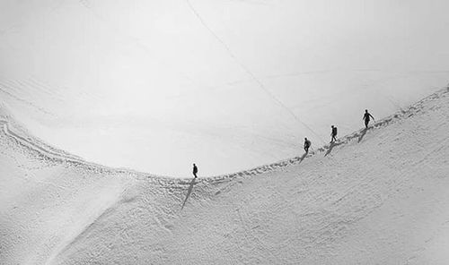 View of people in the dark