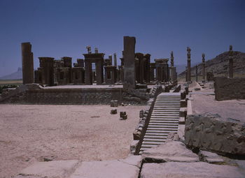 View of empty built structure