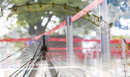 Low angle view of ferris wheel