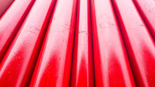 Detail shot of pink roof