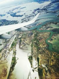 Aerial view of sea