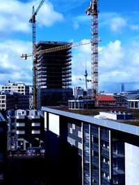 Buildings against sky in city