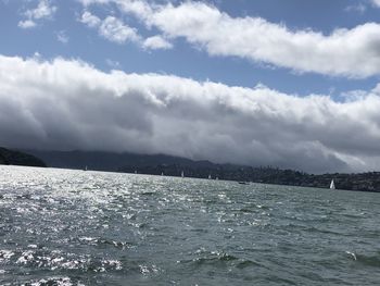 Scenic view of sea against sky