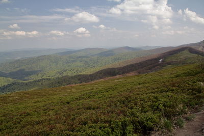 Scenic view of landscape against sky