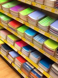 Close up of multi colored wall