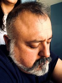 Close-up portrait of a man