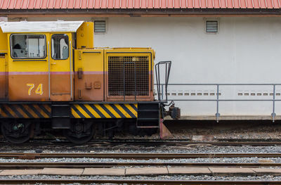 Train at railroad station