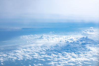 Aerial view of clouds in sky