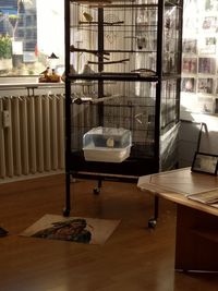 Empty chairs and table at home