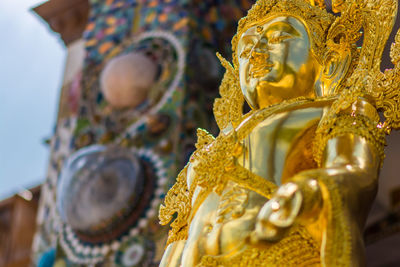 Close-up of buddha statue 