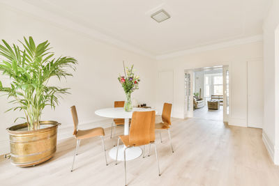 View of chairs at home