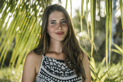 Portrait of smiling young woman