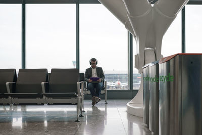 Man waiting at airport