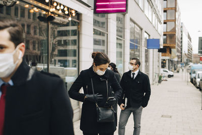 People walking in a city