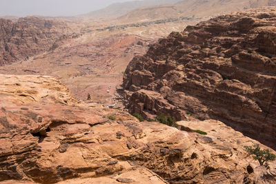 Aerial view of desert