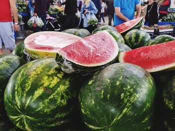 Fruits for sale at market stall