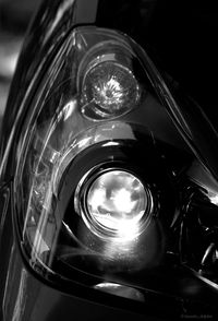 Close-up of illuminated light
