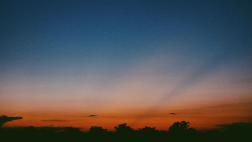 Scenic view of sky during sunset