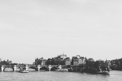 View of bridge over river