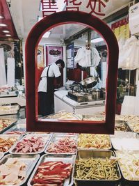 View of food for sale in store