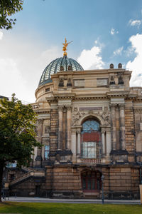 Low angle view of historical building against sky